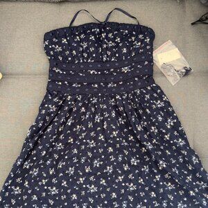 Aeropostale Navy Blue Floral Print Dress
